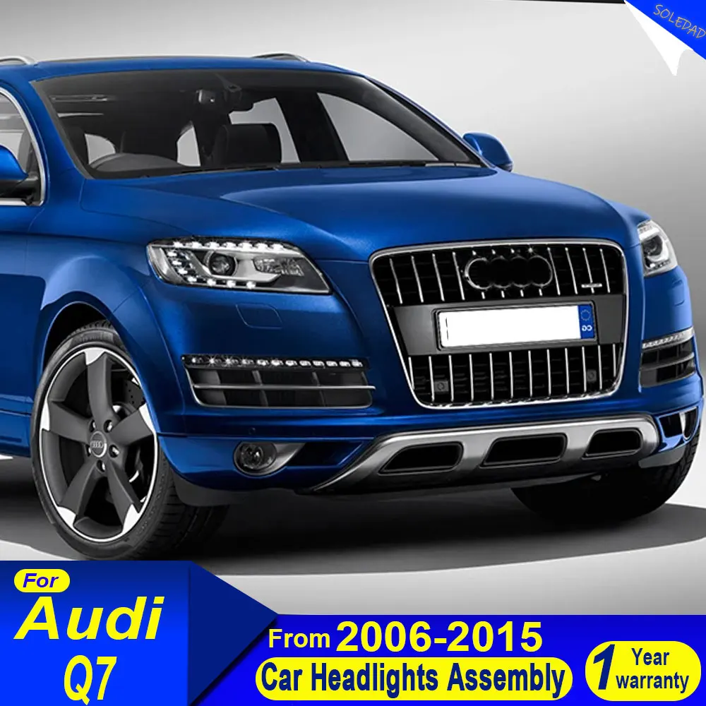 Car LED Headlight for Audi Q7 2006 2007 2008 2009 2010 2011 2012 2013 2014 2015 LED Headlight Assembly DRL Turn Signal High Beam