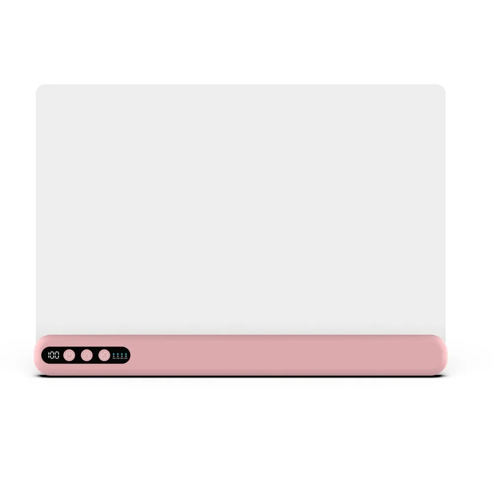ライトアップ機能付き充電式led描画ボード。スタンド内蔵、消せる、光る落書きボード。アクリル製ネオンボード。散らかりにくいアート用品。