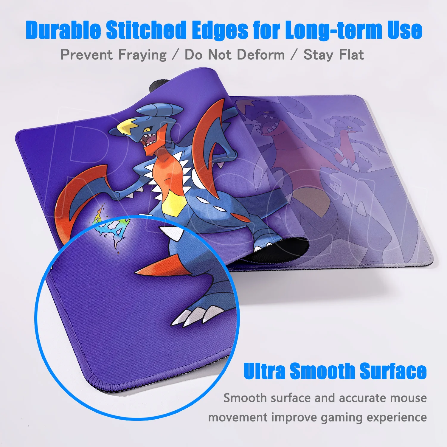 Kawaii Garchomp الكرتون كول ماوس الوسادة ألعاب الكمبيوتر لوحة المفاتيح مكتب الملحقات مكتب كبير ماوس أنيمي الكمبيوتر الجدول الحصير