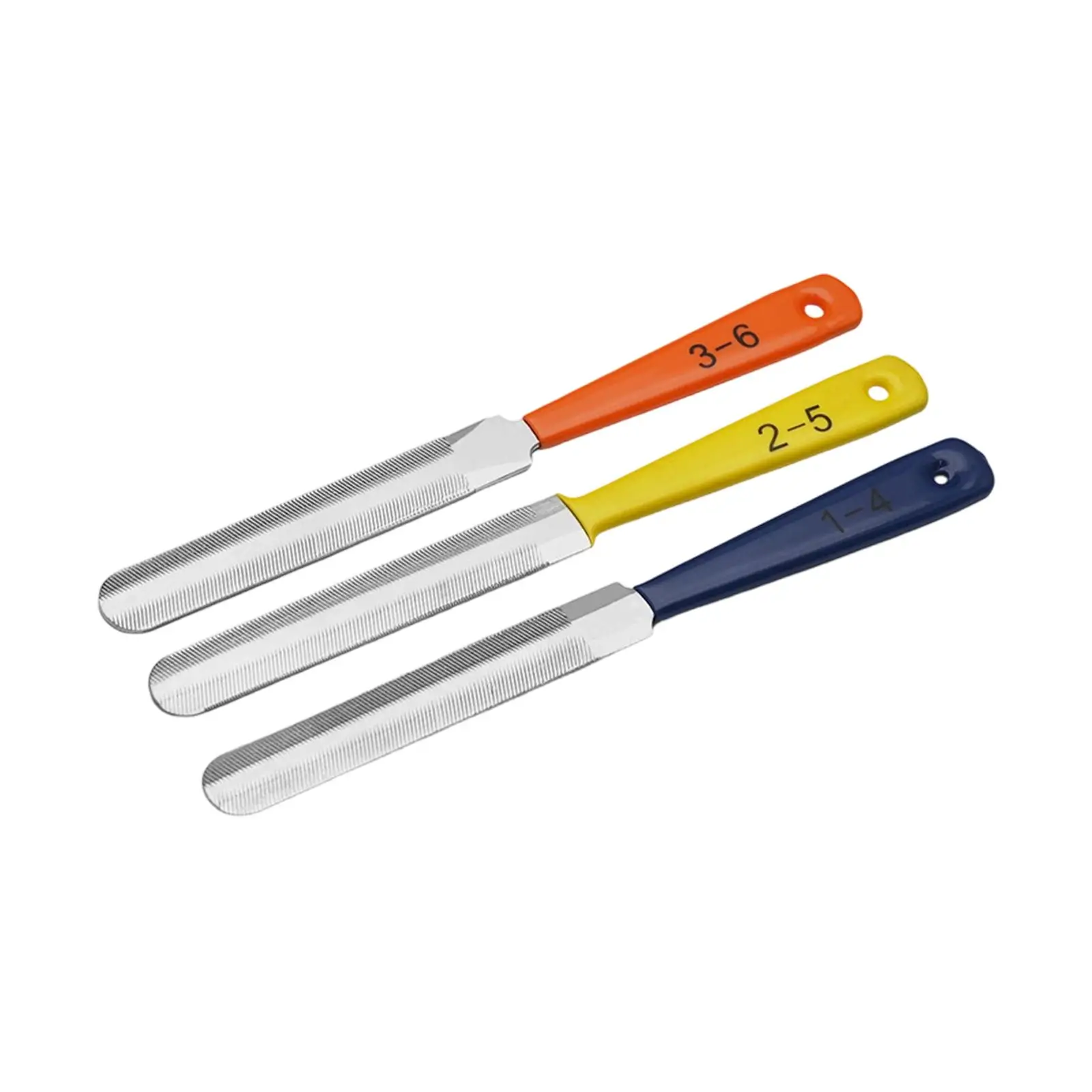3Pcs Saddle files Fret Crowning files Nut Saddle Slot Grinding File for String Instrument