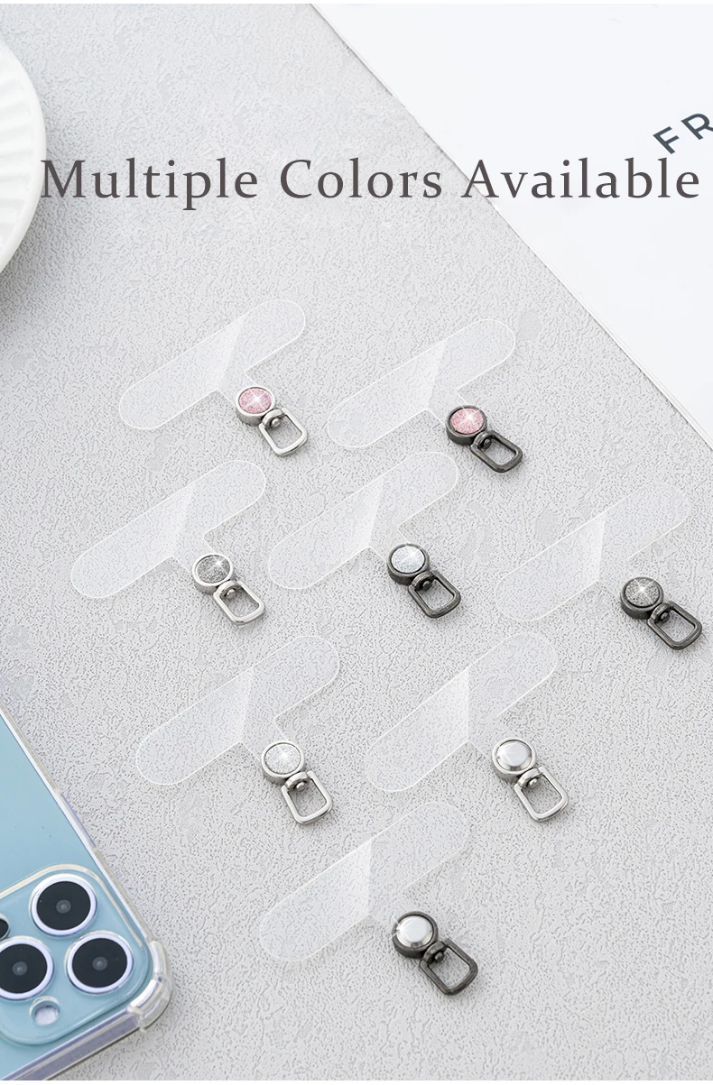 Glänzende Handy-Befestigungslaschen Universelle Handyband-Patches Luxuriöse Glitzer-Handyband-Ersatzteile für Mobiltelefone – Detail 6