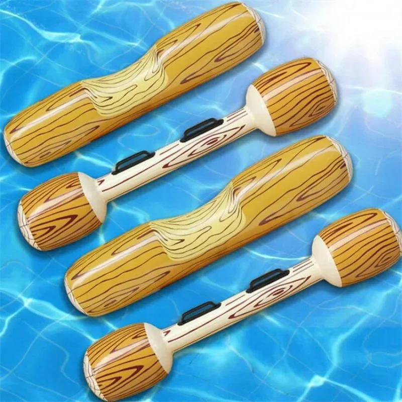 Summer Outdoor Beach Pool Inflatable Swimming Rings Women men Double Beat Swim Log Stick Set Ring Pool water sports