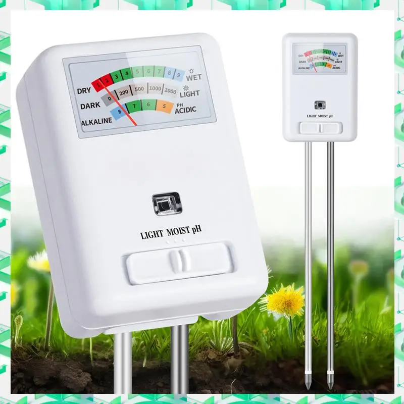 

FIZP 3-в-1 измеритель почвы, измеритель влажности и pH-тестер для внутренних и наружных дома, растений, сада, газона, фермы, батареи не требуется