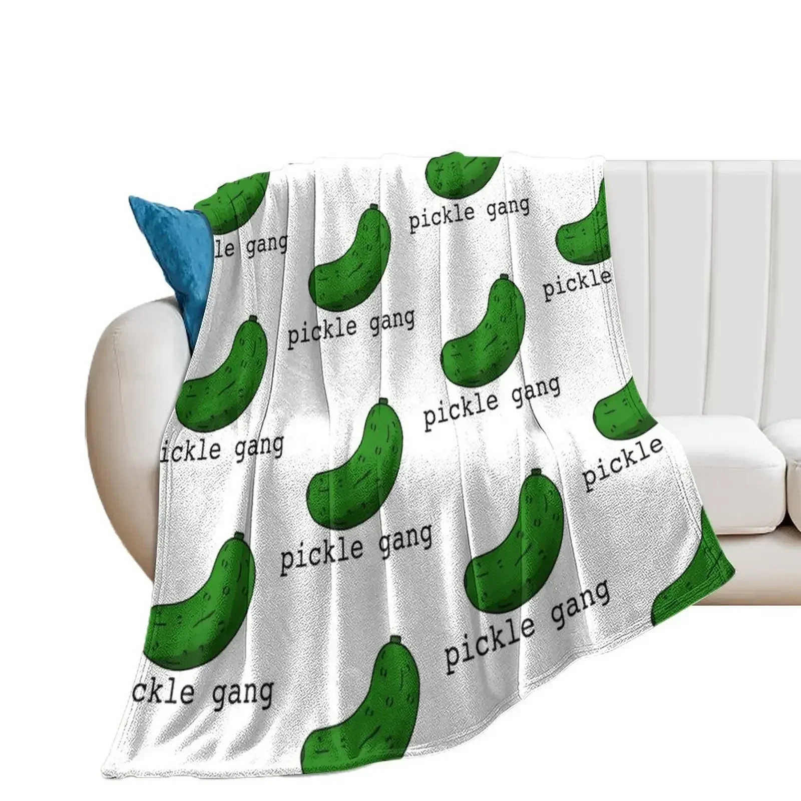 pickle gang Throw Blanket warm for winter Summer Fashion Sofas Blankets