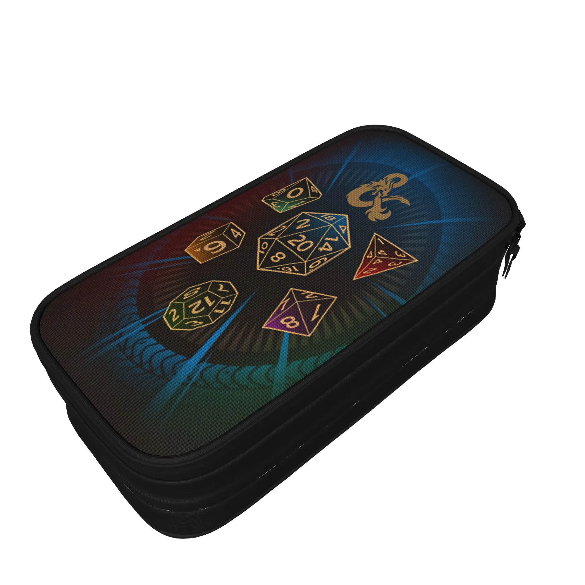 Dungeon Dragon DND Pencil Case  School Pencil Cases Zipper Boy Girl Vintage College Pencil Pouch School Supplies