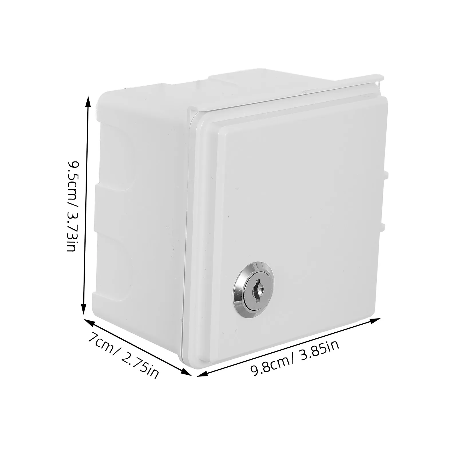Outdoor Waterproof Electric Outlet Key Anti-Theft Weatherproof Socket Cover Garden Patio Wall Installation