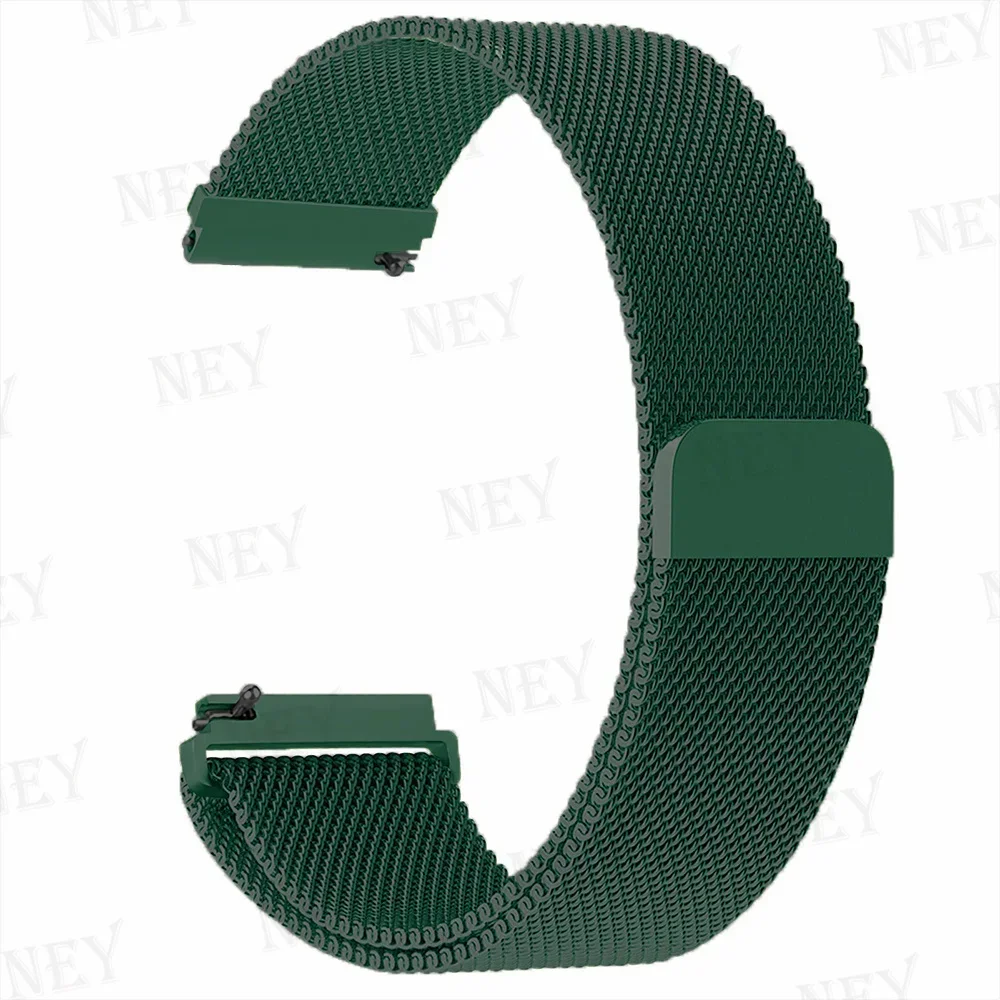20 mm/22 mm Milanaise-Band für Amazfit GTS/2/2e/3/4/GTS2 Mini/GTR 47 mm/GTR2/3/4/Pro Stratos Metallarmband Amazfit Bip 3 Pro Armband