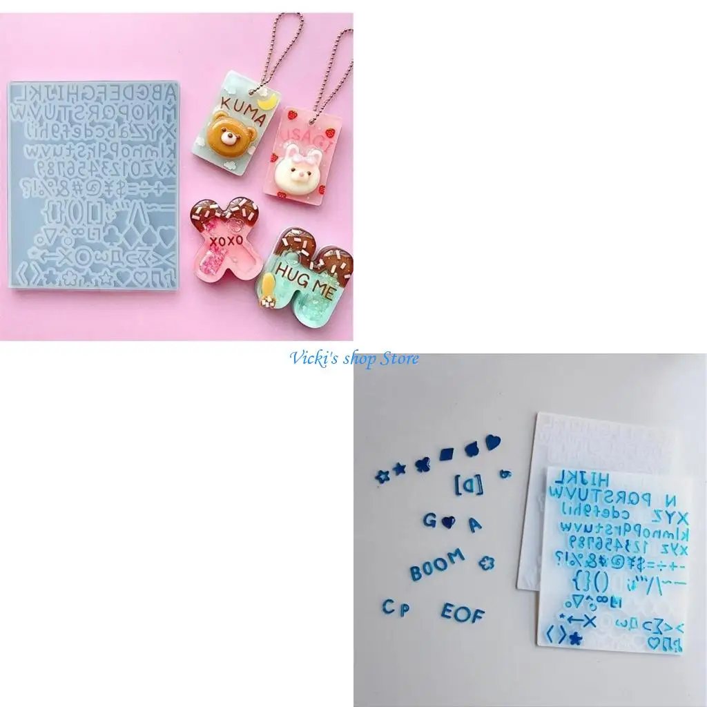 

Art Moulds Letter and Number Art Template Moulds Silicone Texture Suitable for Various Projects