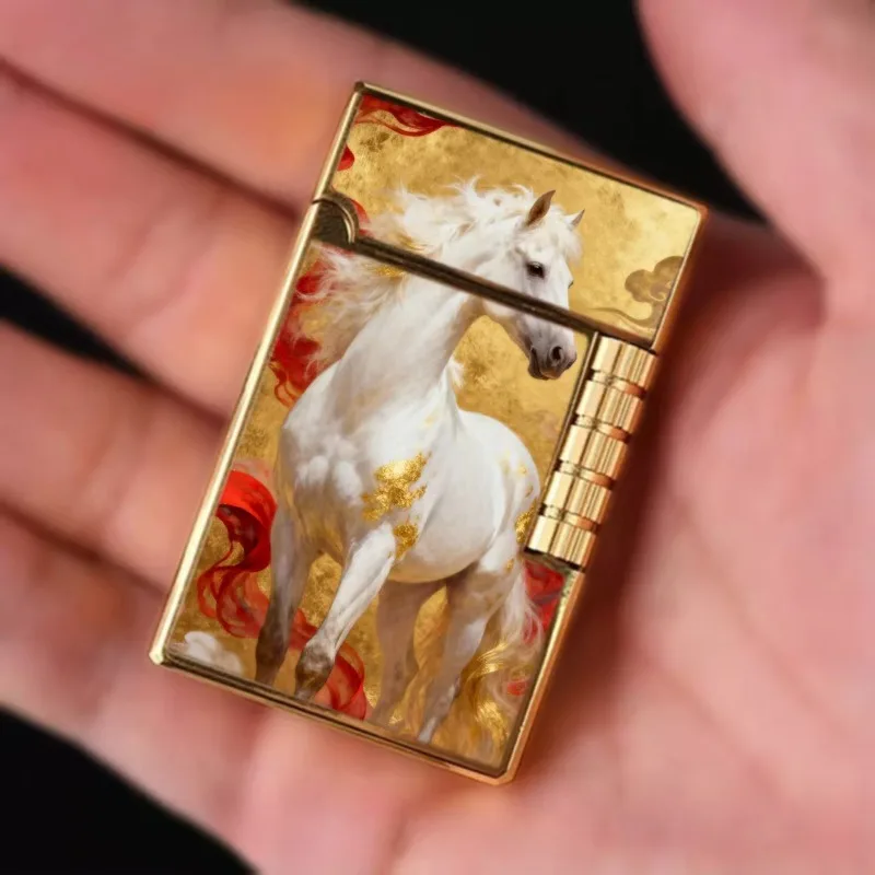 2026 New Lighters, New Creative Gilt Craft Loud Sound Lighter, Creative Metal Shell Loud Sound Lighter, Gift for Boyfriend