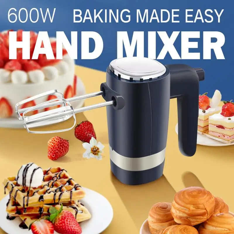 Electric Mixer Handheld Electric Whisk 304 Stainless Steel Easy To Use Cream Whipper Hand Mixer For Cooking Blending Whisking