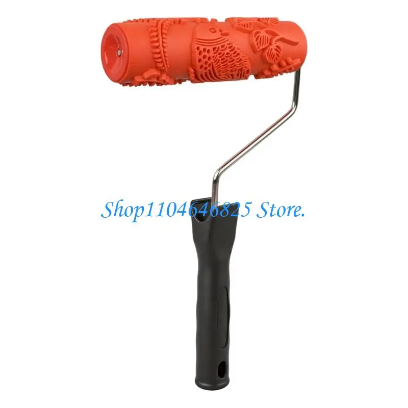 Wall pattern paint roller with soft rubber bird tool Texture Paint Roller
