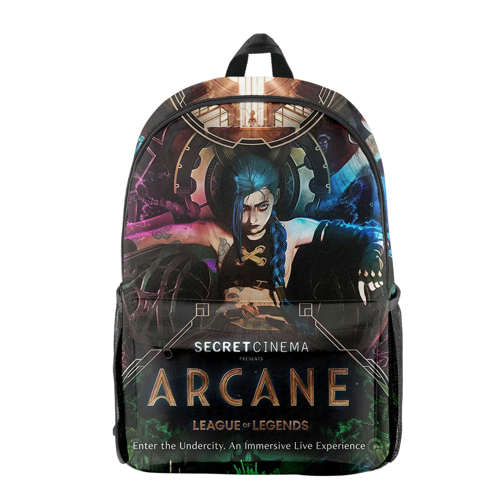 

2024 Arcane Season 2 Tv Series 2024 Backpack Zip Rucksack Daypack Zip Pack Traval Bag