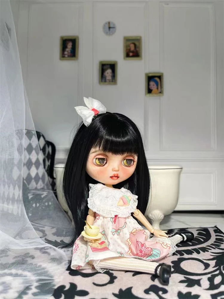 OB24 OB22 Doll Dress With White Socks Fit For 1/6 Blythes Doll DIY Doll Clothes Dress Up Doll