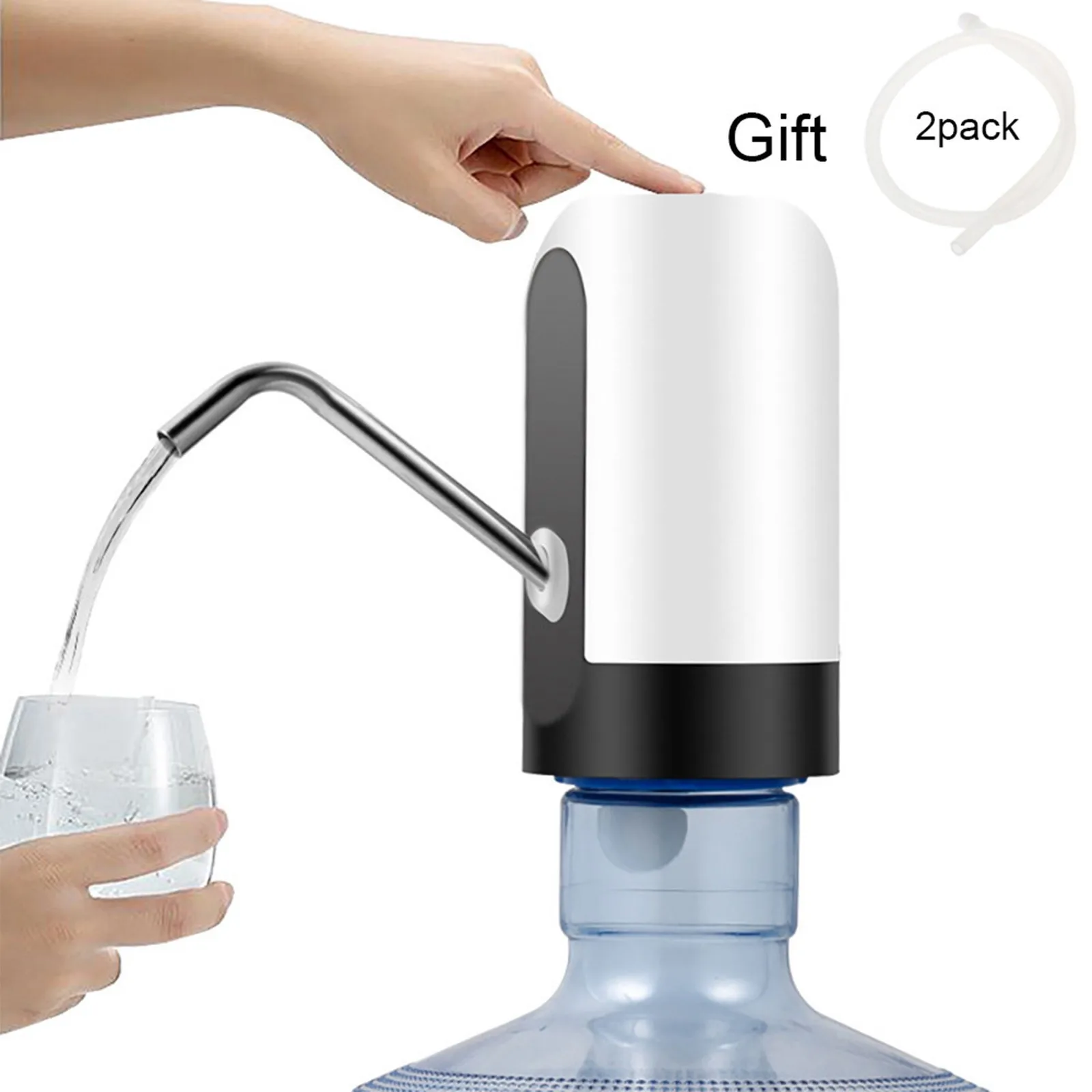 

Электрический диспенсер для воды, перезаряжаемый через USB автоматический водяной насос, автоматический переключатель в один клик, диспенсер для питья для домашнего офиса