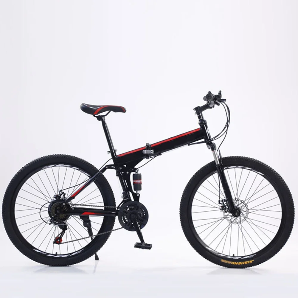 

26/27.5 Inch Bicycle Mountain Adult Bike with Foldable Variable Speed Dual Disc Brake Shock Absorption