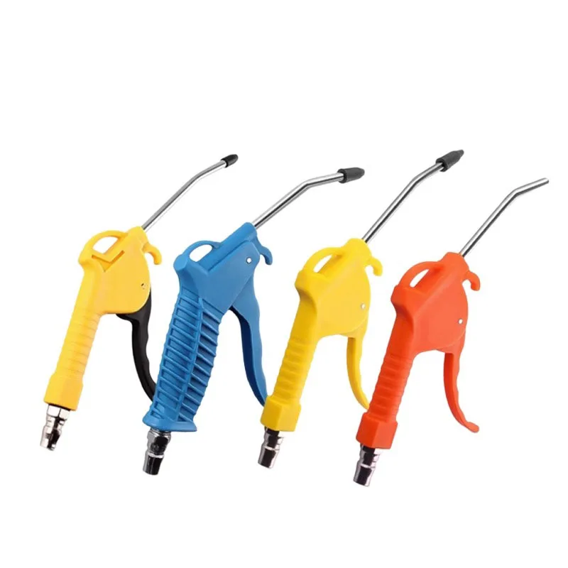 Air Blow Gun, High Flow Air Blower Gun for Compressor with Angled Bent Nozzle, Short Style Air Dust Collector Pneumatic Tool