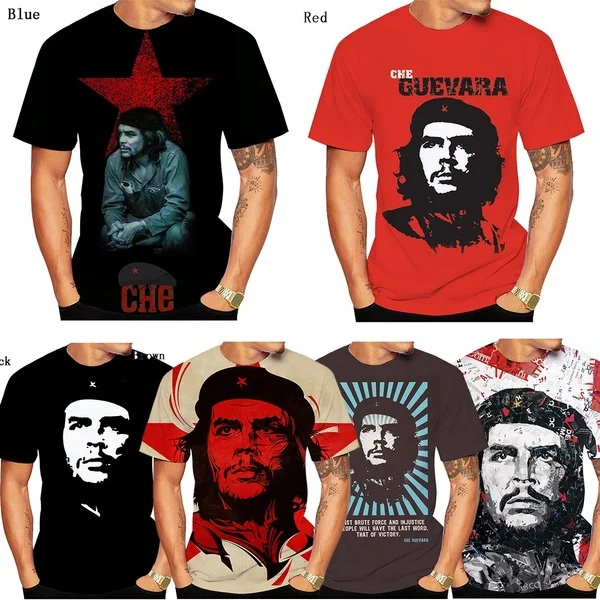 New Fashion Unisex Casaul Funny Che Guevara Hipster 3D Printed T Shirt Streetwear Harajuku Short Sleeve Hip Hop Style Tees Top