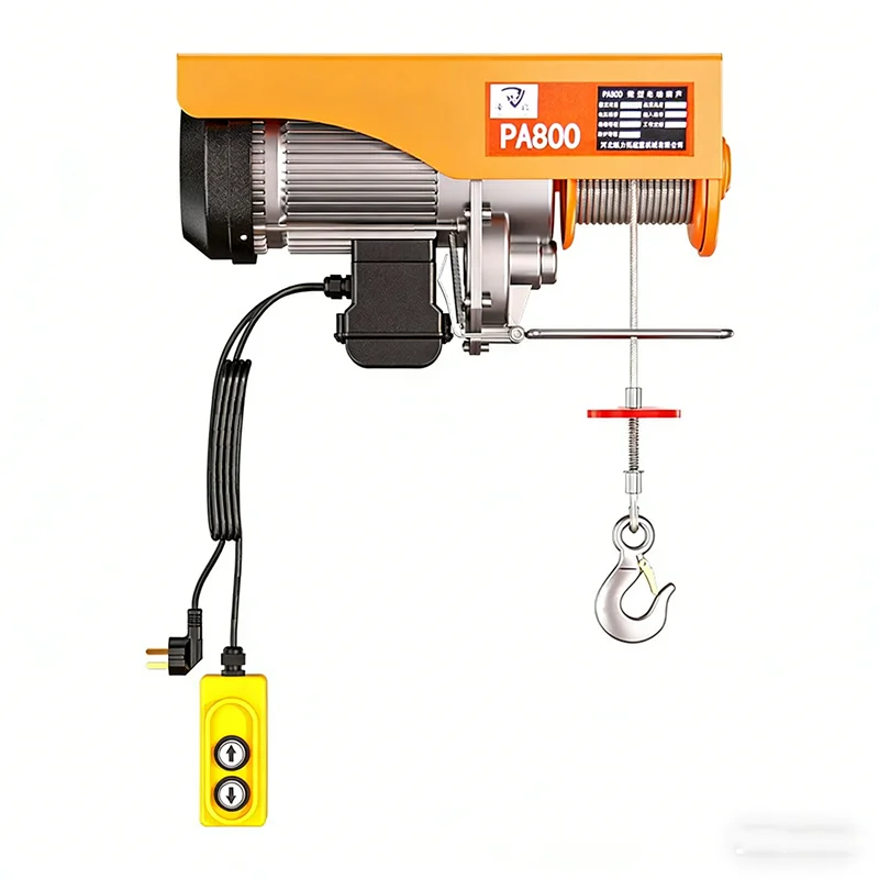 Crane, household steel wire rope electric hoist, lifting hoist, mini electric hoist, 220v small lifting machine