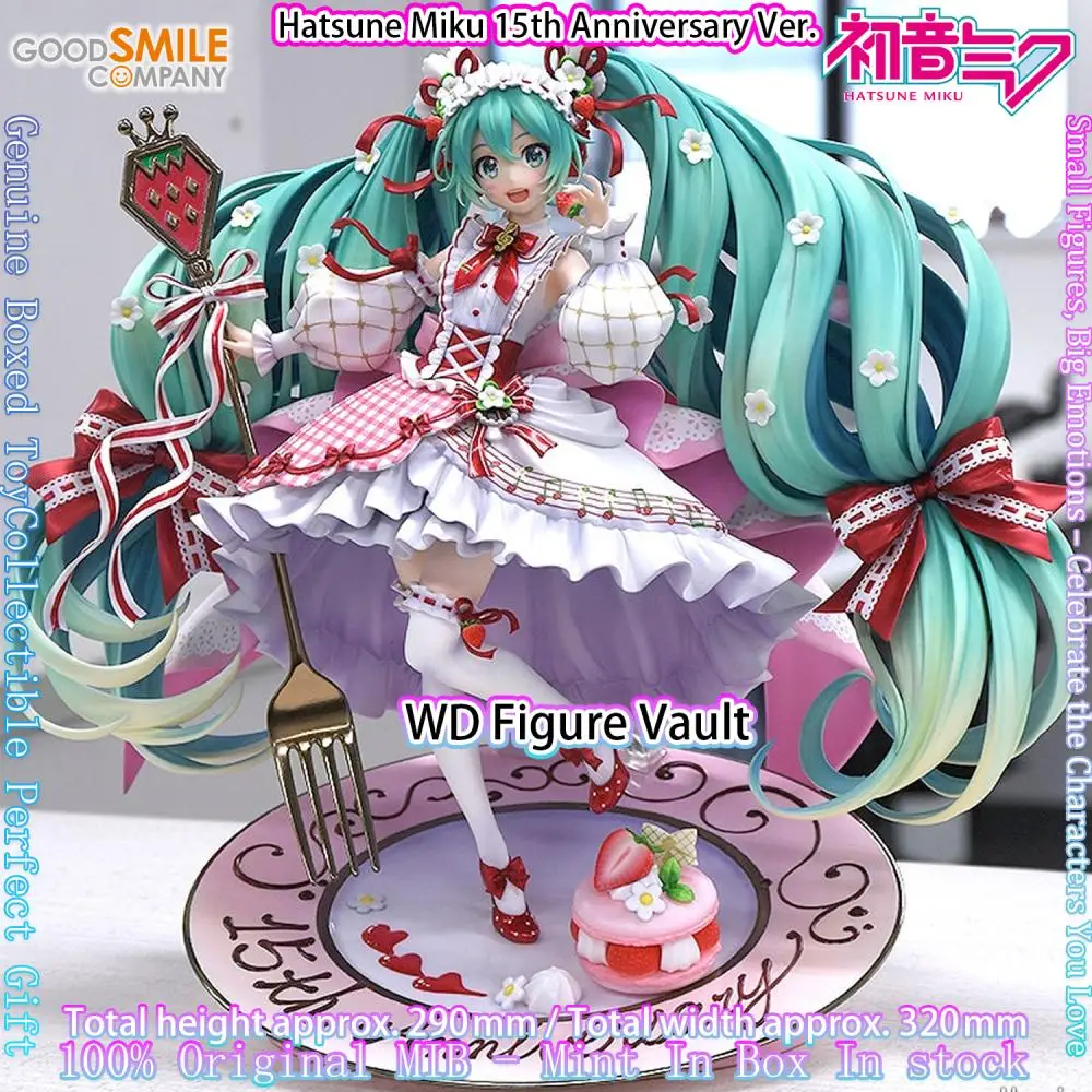 Auf Lager Good Smile 1/7 Strawberry Hatsune Miku 15. Jubiläum Piapro Re Release Figuren Anime-Modell Originalverpacktes Spielzeug Geschenk