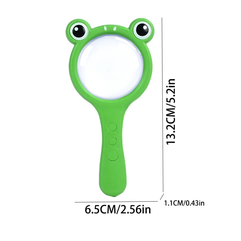 Children'S Outdoor Insect Cartoon Magnifying Glass Toy Scientific Experiment Exploration Hd Frog Handheld Magnifying Glass