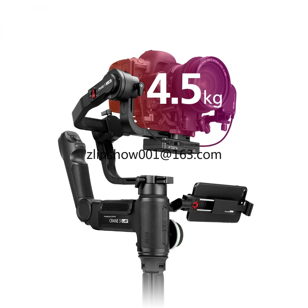 Professional Photographic Equipment Zhiyun Crane 3 Axis Camera Wireless Handheld Gimbal Stabilizer For DSLR Camera PK  Ronin