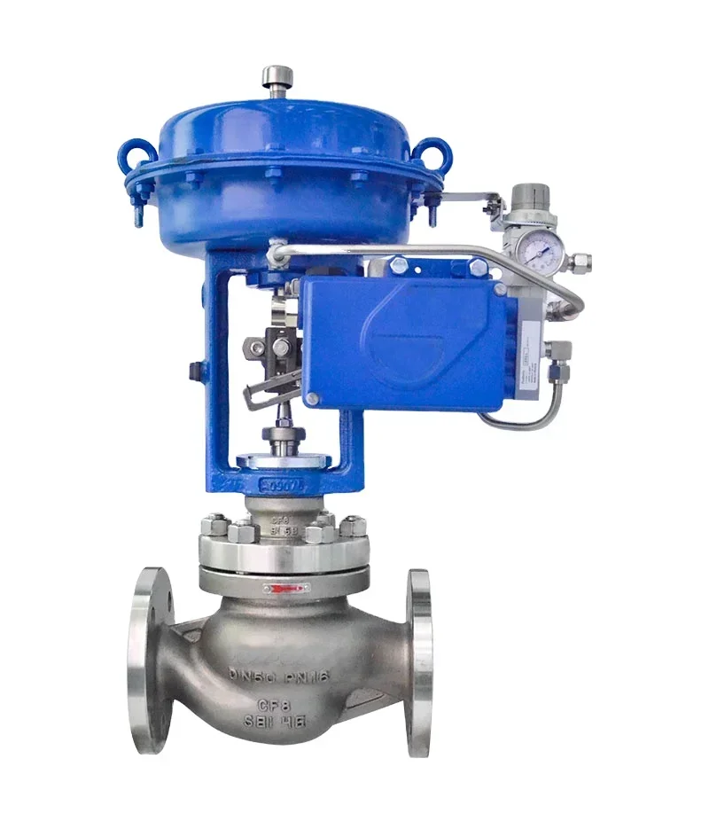 Hot Sales Pneumatic Control Valve, Diaphragm Single Seat Flange Temperature Explosion-proof