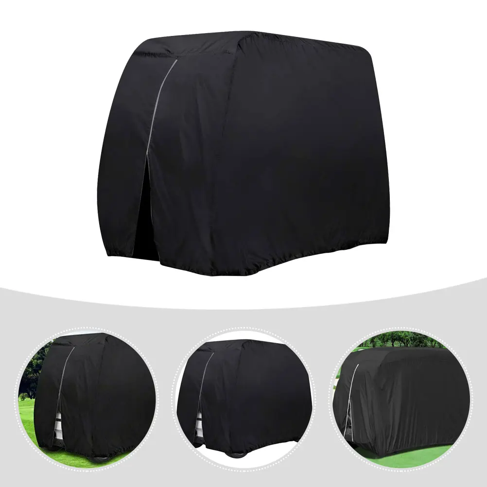 غطاء عربة جولف مقاوم للماء، حماية شديدة التحمل من أجل غبار المطر بالأشعة فوق البنفسجية يناسب معظم السيارات، ملحقات المعدات الرياضية الخارجية