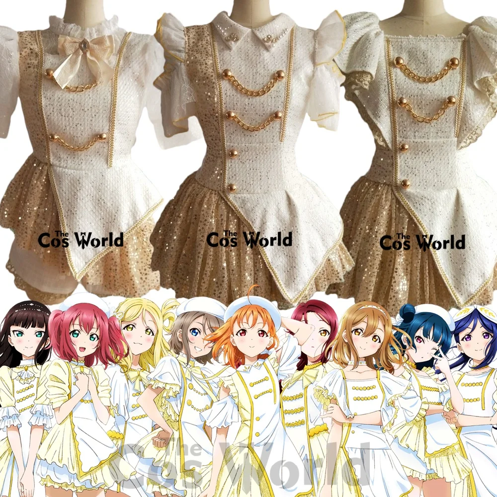 

Love Live Sunshine 6th Nando Datte Yakusoku Takami Chika Ohara Mari Kurosawa Ruby наряды аниме костюмы для косплея на заказ