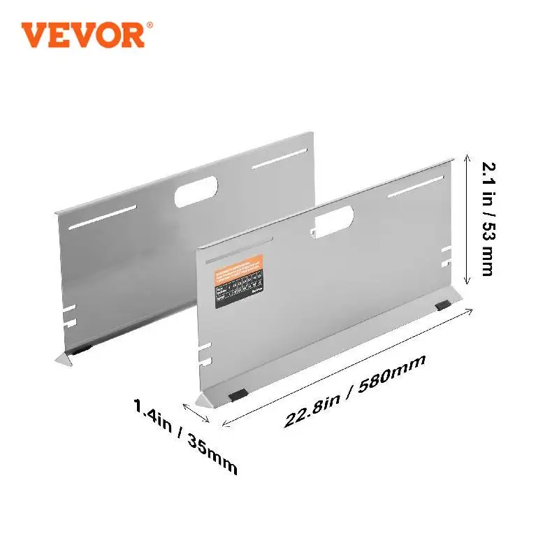 VEVOR Wheel Alignment Tool, 2-Pack Alignment Tool Toe Plates, Stainless Steel Toe Angle Measurement Tool Plate,4 Alignment Rods