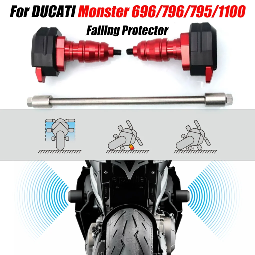 

For DUCATI Monster 696 796 795 1100 Monster696 Motorcycle Accessories Frame Slider Crash Pad Falling Protector Protection Guard