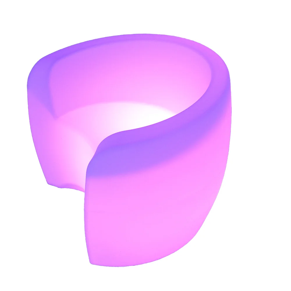 

L # Modern Design Outdoor Night Club Cocktail Bar Furniture Plastic Remote Control Multi-Color LED Lights For Hotels And Resorts