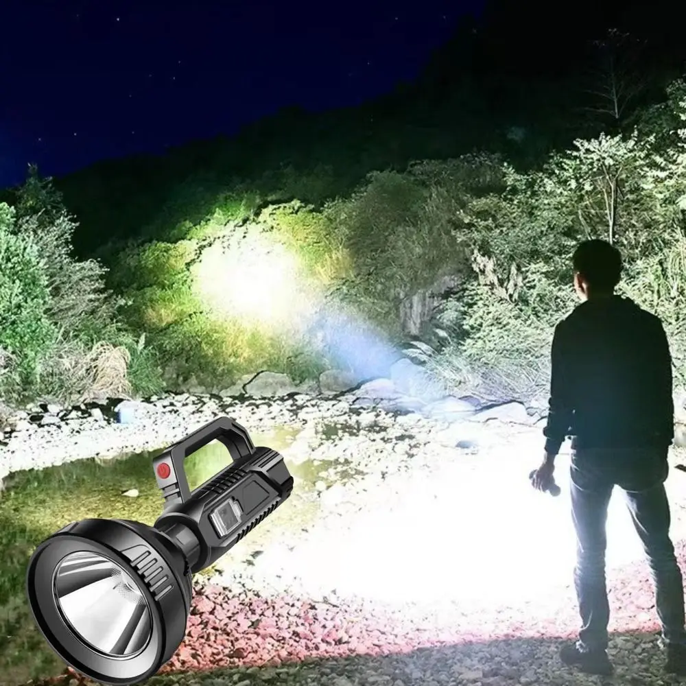 

High Power LED Flashlight Bright Long Range Portable Camping Lamp USB Charging Handheld Searchlight Emergency Light