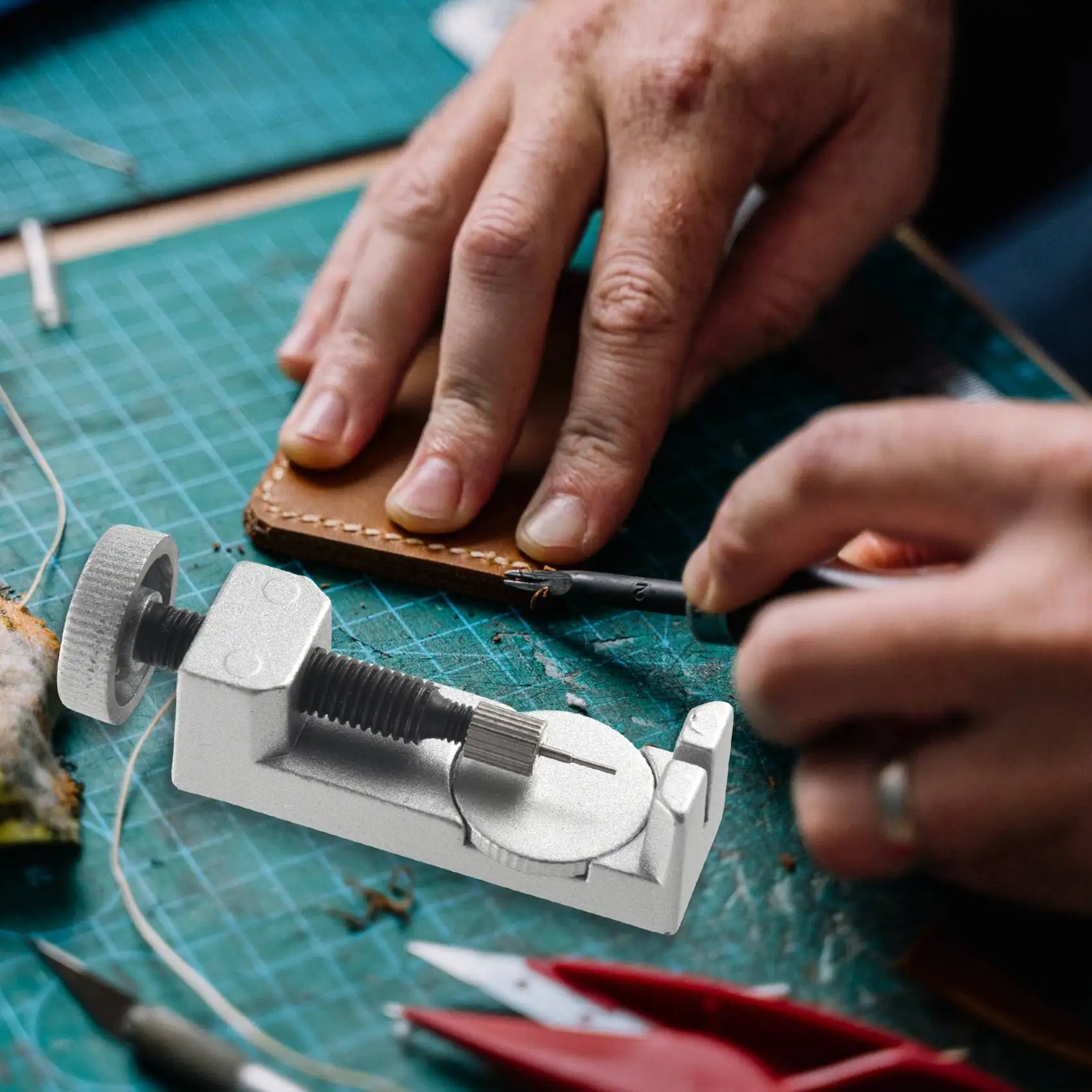 Kit de herramientas de reparación para quitar pasadores de eslabones de correa de reloj para relojeros con paquete de 3 pines adicionales