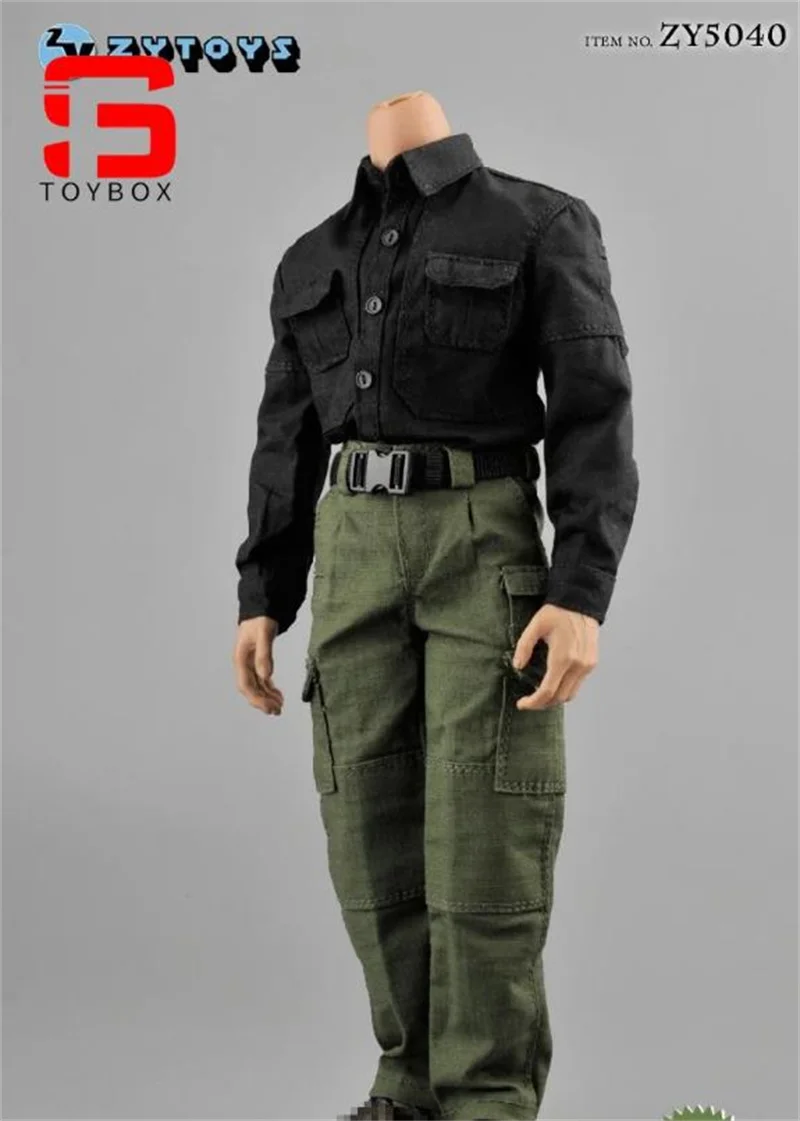 ZYTOYS ZY5040 1/6 Scale Male PMC Shirt Combat Pants Set Clothes Fit 12'' Soldier Action Figure Body Dolls 3 Colors Optional