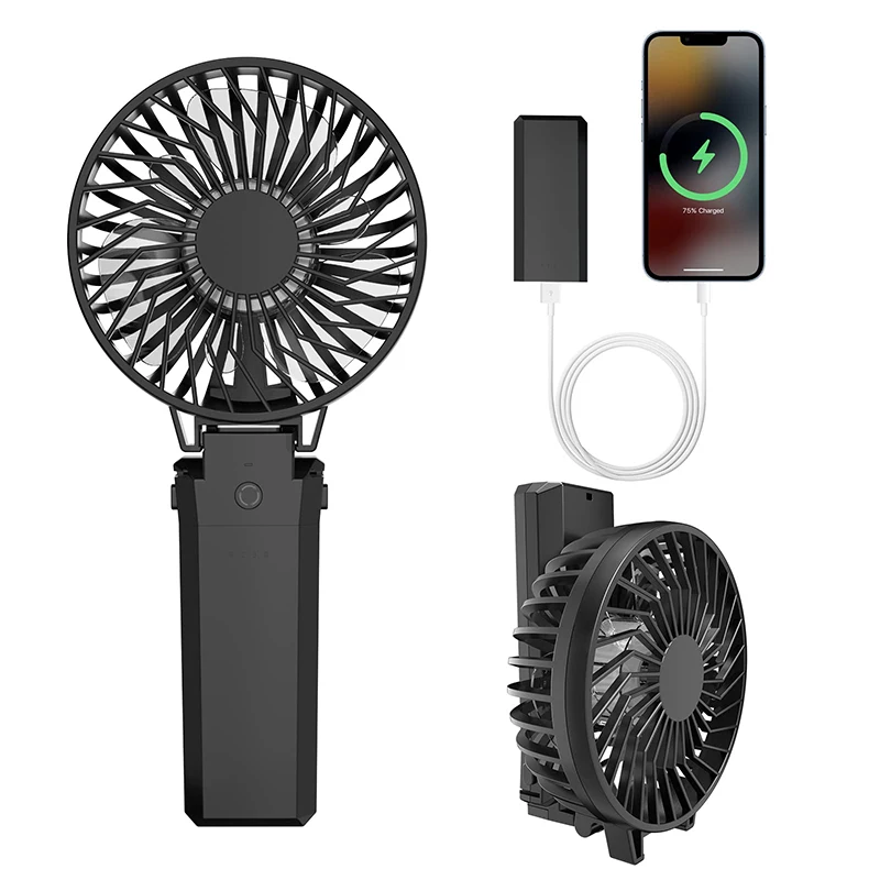 Mini Handheld Fan Portable Hand Held Fan 20H Cooling Fan USB Rechargeable Battery Operated Desk Fan for Travel Outdoor