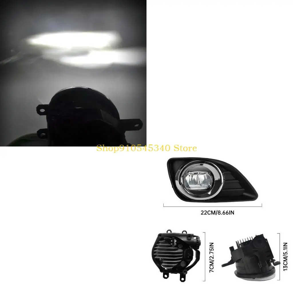 U2JA Replacement Front Bumper Fog Light Assembly H11 12V 55W Halogen for 2010-2011 Sedan, Vehicle Specific Pair for Front-End