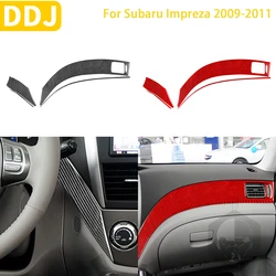 For Subaru Impreza 2009 2010 2011 Accessories Carbon Fiber Car Interior Central Control Side  Dashboard Cover Trim Sticker