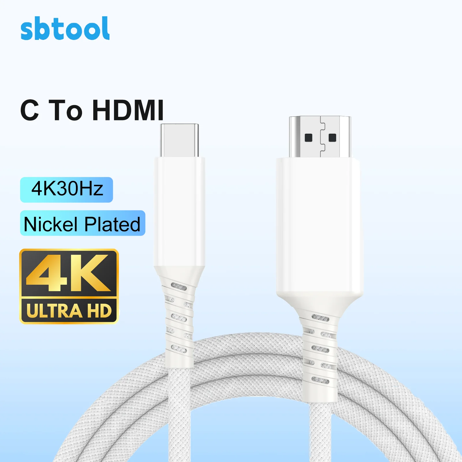 

Factory wholesale video connection cables, Type-C to HDMI high-definition cables, notebook and mobile phone connection screen pr