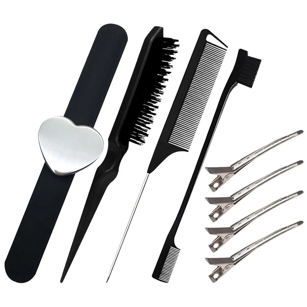 

1 Set Detangling Set Double Sided Styling For Curly Hair Tail Comb Kit Portable Rat Tail Comb Styling Combs Smooth Hair Tool For