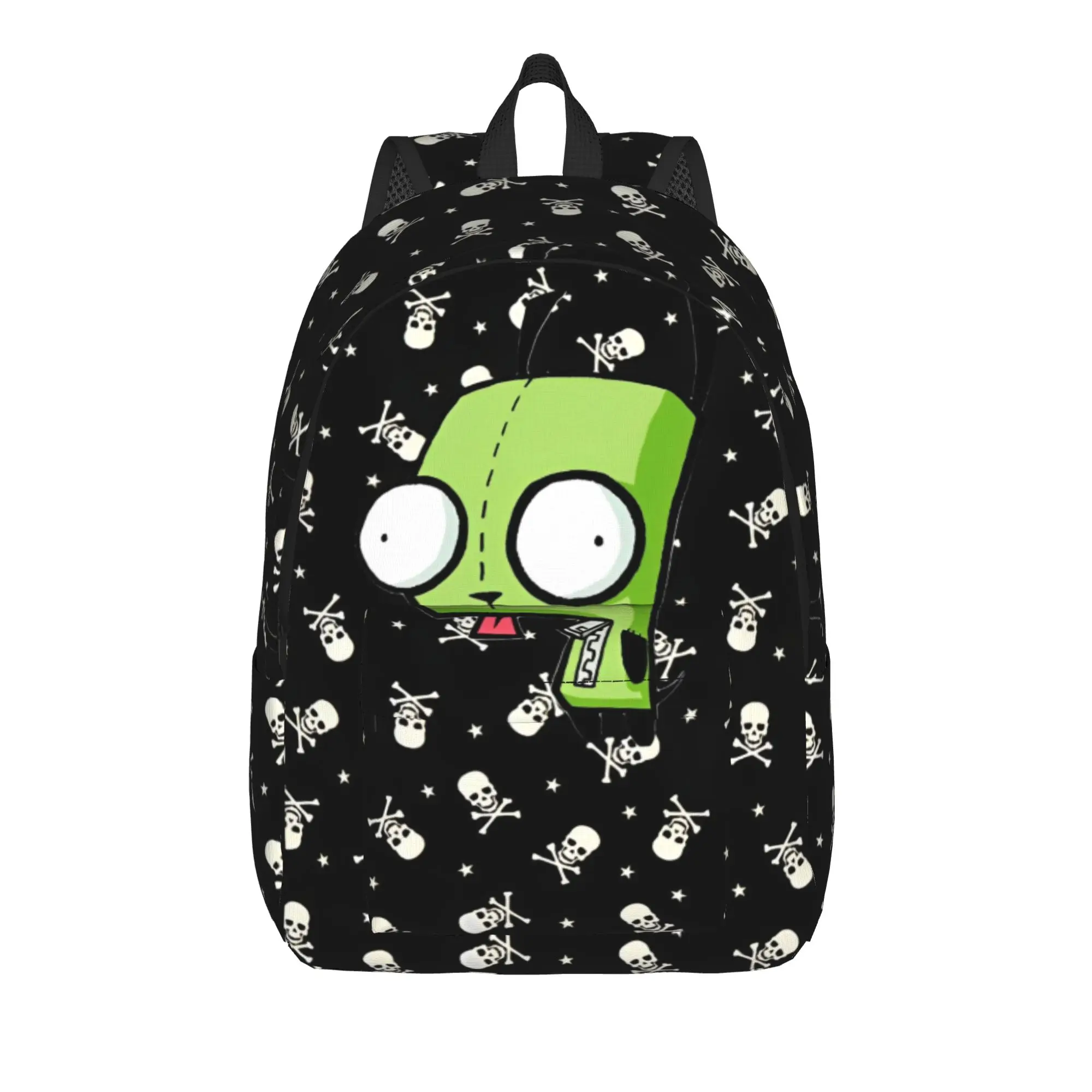 Cartoon Invaders Zims Teenage Backpack Outdoor High School Hiking Travel Daypack for Men Women Laptop Canvas Bags
