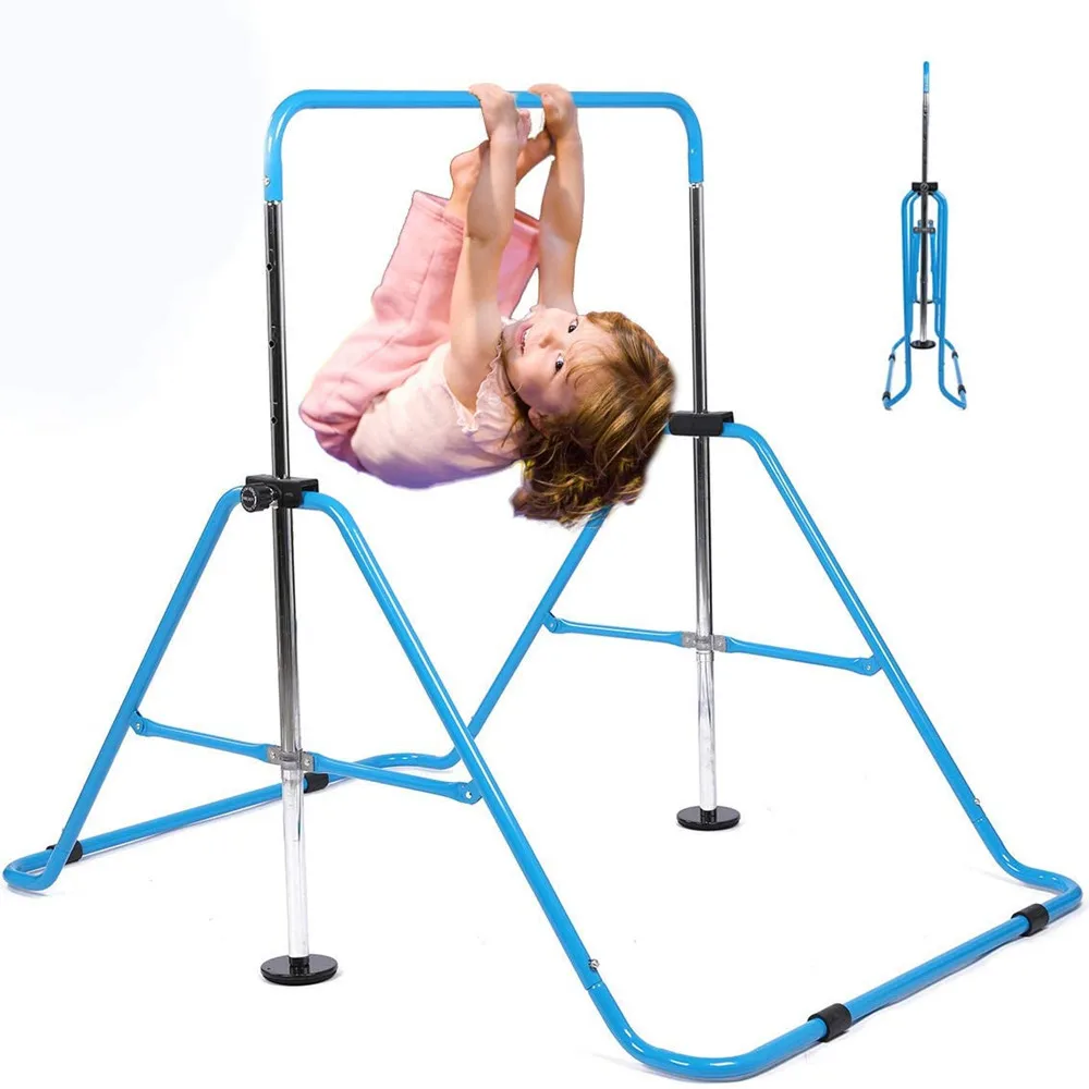 

Adjustable Horizontal High Bar Gymnastic Adult Kids Home Gym Bar