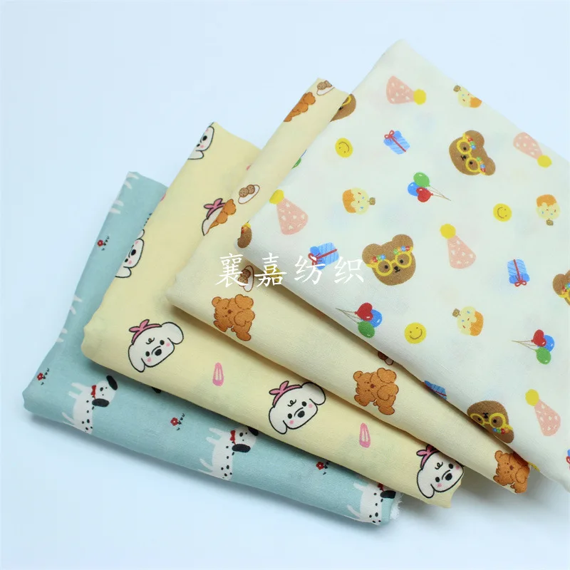

Combed Cotton, Double Gauze, Cartoon Digital Printing, Baby Clothing, Pajamas, Bedding Fabrics Dress Sewing Accessories