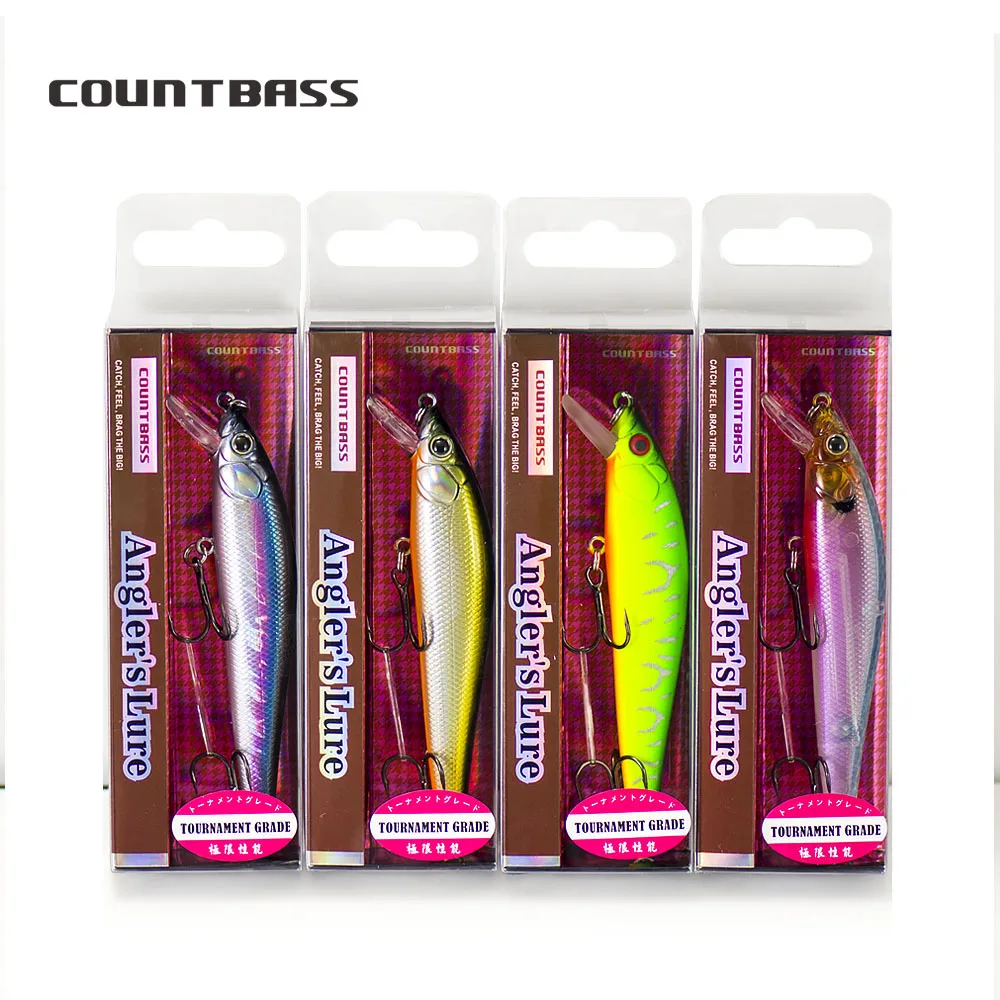 COUNTBASS Floating Minnow 90 mm 11,4 g Deep Diving Jerk Baits Tiefe 0,8–1 m Hardbaits Angler\'s Fishingg Lures Wobbler