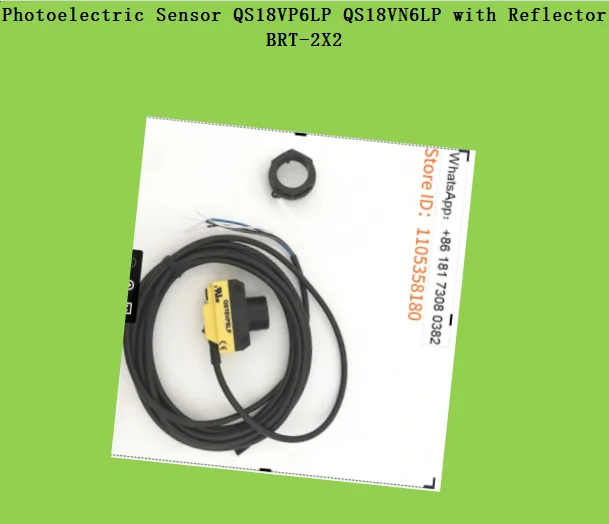 Stable & Reliable Photoelectric Sensor QS18VP6LP QS18VN6LP with Reflector BRT-2X2 for Industrial Automation