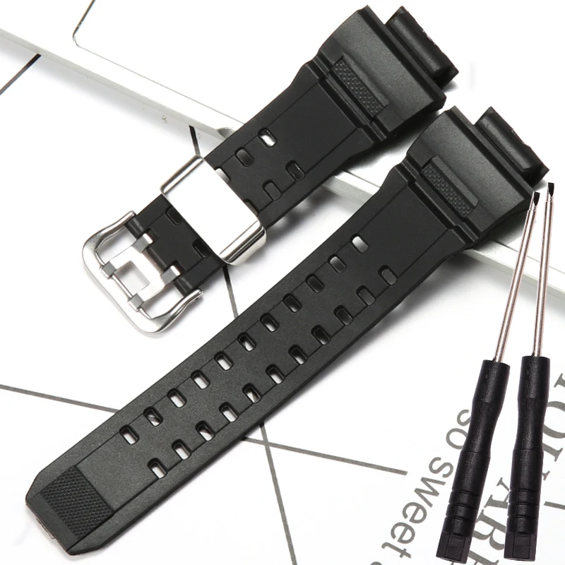 Resin Watchband Fit For Casio GW9400 G-9300 Replacement Black Sports Waterproof Strap GW 9400 Steel Bezel Accessories