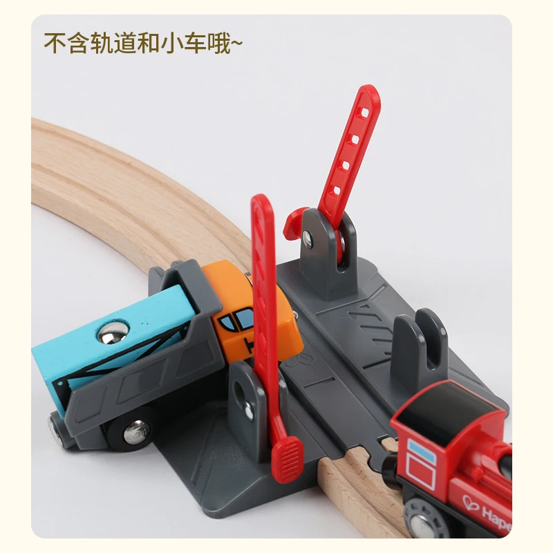 High Quality Barrier Barricade Compatible Wooden Track Magnetic Train Electric Car Track Scene Accessories Toy Boy B029