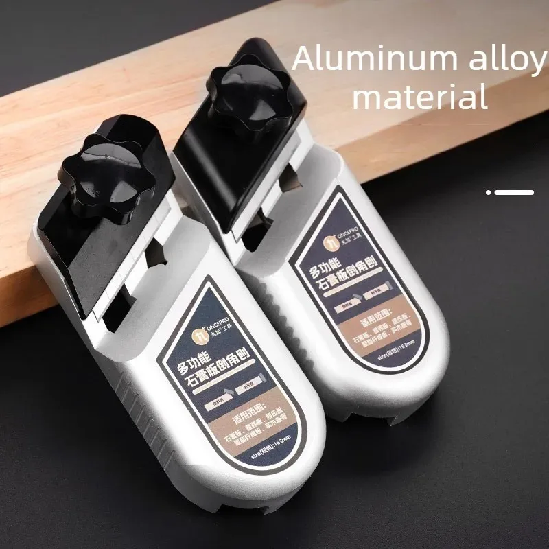 Gypsum Board Oblique Angle Hand Planes Aluminum Alloy Chamfering Manual Planing Dual Purpose Woodworking Edge Trimming Tool