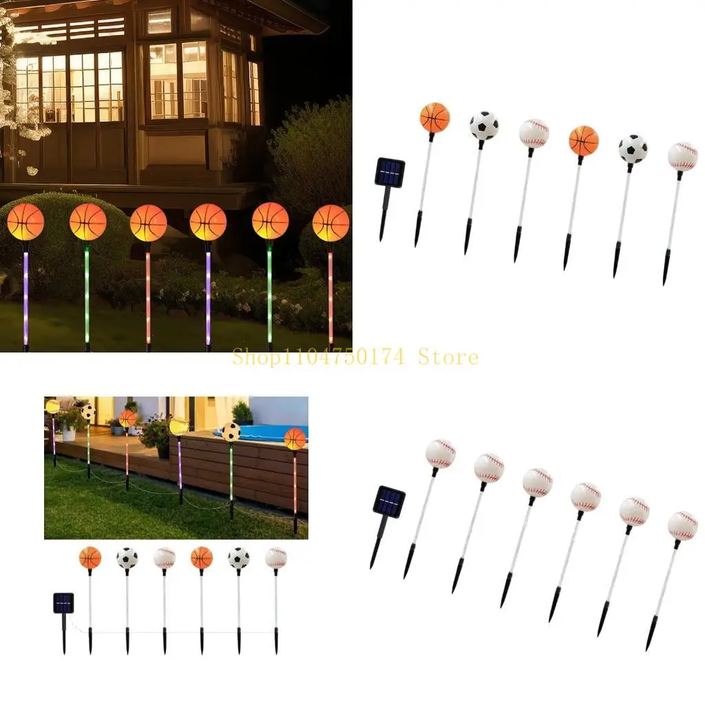 Automatic Solar Landscape Lighting Football/Basketball/Baseball for Garden and Backyard with Bright Illuminations Top Sale