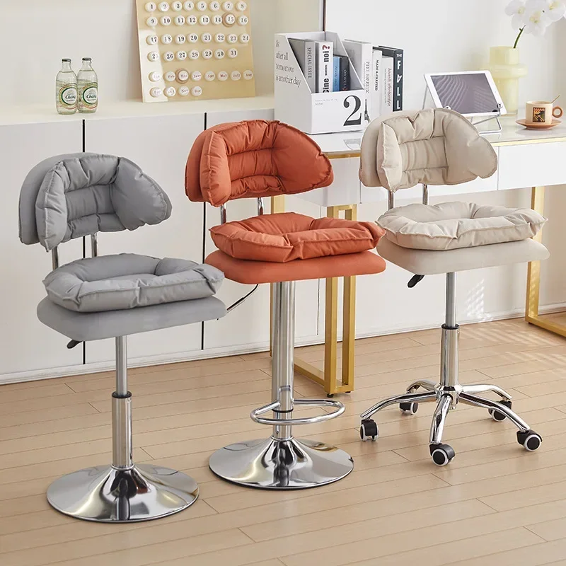 Minimalist Bar chair backrest computer chair rotating lift cashier chair at the front desk solid