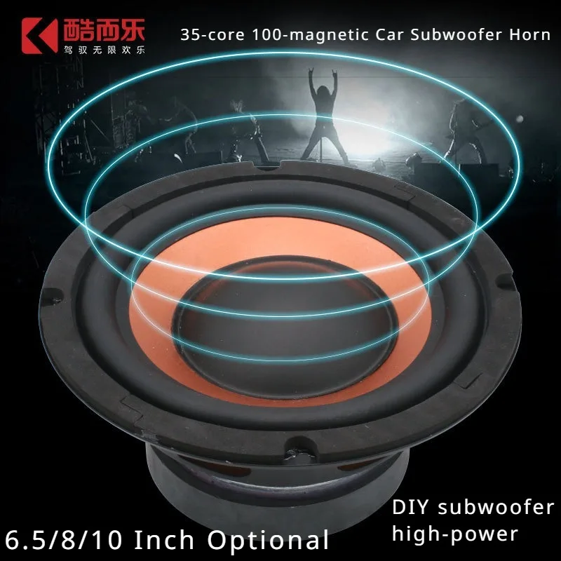 1pc Car Speaker Car Subwoofer Speaker Car Audio System 6.5/8/10 Inch Subwoofer Amplify Car Subwoofer